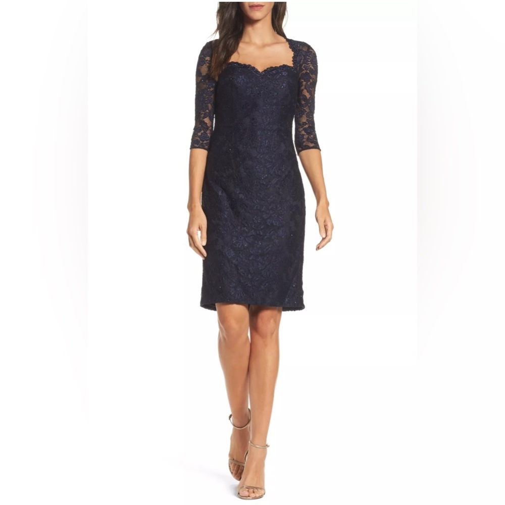 La Femme‎ dress lace sequin cocktail 8